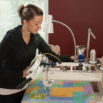 Woman Quilting