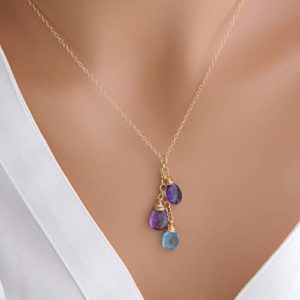 Birthstone Mother Necklace for Mom